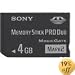 Sony 4 GB Memory Stick PRO Duo Flash Memory Card MSMT4G