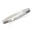 White Shell Bangle Bracelet 5mm Wide