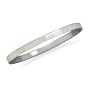White Shell Bangle Bracelet 5mm Wide