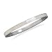White Shell Bangle Bracelet 5mm Wide