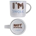 Royal Worcester 11-Ounce Bottoms Up Mug, I'm Single, Not Desperate