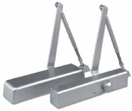 Global Door Controls TC511-AL Door Closer Adjustable Sizes 1-4, Aluminum Finish