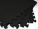144 Square Feet ( 36 tiles + borders) 'We Sell Mats' Black 2' x 2' x 3/8" Anti-Fatigue Interlocking EVA Foam Exercise Gym Flooring