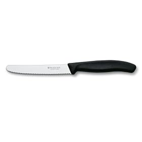 Victorinox Swiss Classic 4 1/2" Utility Knife, Round Tip, Black Handle