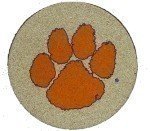 Set of four Clemson University Coasters- Style tsclem