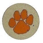 Set of four Clemson University Coasters- Style tsclem by Thirstystone