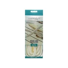 Cordcraft Dockline Double Braided Nylon (1 2X20, White) by