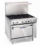 36 Commercial Range w/ 36 Griddle & Standard 26.5 Oven IR-G36