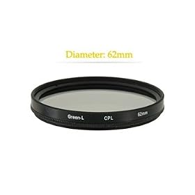 Green.L Filter 62 mm CPL Filter Lens (Transparent) + Worldwide free shiping