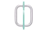 CRL 8 Brushed Nickel (BM Series) Tubular Back-To-Back Pull Handle