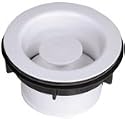 Waste King 1020 Decorative Sink Flange and Stopper (White)