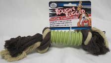 Four Paws Rough & Rugged Rope with Green Ring Dog Toy