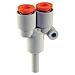 Plug-In Y, 3/16 In, Tube, Polybutylene