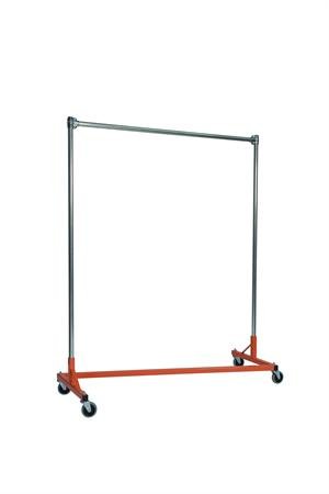 Quality FabricatorsHeavy Duty Garment Z-Rack : Single Rail - 5' Base x 6' Upr...
