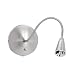 Brushed Steel LED Gooseneck Wall Lamp