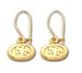 San Francisco 49ers Team Logo Earrings In 14kt Gold