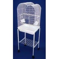 Brand New Bird Birds Cage Cages 18x14x52 w Stand On Wheels, 5884WHT by Xtreme-Cage