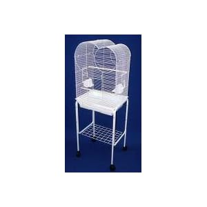 Brand New Bird Birds Cage Cages 18x14x52 w/Stand On Wheels, 5884WHT