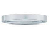 3 mm Plain Flat Comfort-Fit Women's Wedding Band in Platinum