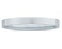 3 mm Plain Flat Comfort-Fit Men's Wedding Band in 14k White Gold