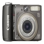 Canon PowerShot A590 IS - Digital camera - compact - 8.0 Mpix - optical zoom: 4 x - supported memory: MMC SD SDHC MMCplus