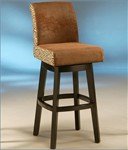 Lake Village Swivel Counter Stool - Feher Black & Wrangler with Leopard