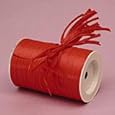Red Matte Raffia Ribbon, 1/4" X 100 Yards