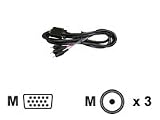 Optoma - Component video cable - HD-15 (M) - RCA (M) - 16.4 ft