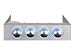 Revoltec L�ftersteuerung - System fan speed controller - silver