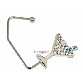 SPARKLE MARTINI PURSE HANGER TABLE HOOK BY DESIGNSK