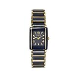 Rado Integral 18kt Yellow Gold Black Ceramic Mini Ladies Watch R20383192 by Rado