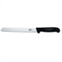 Victorinox Cutlery 8-Inch Wavy Edge Bread Knife, Black Fibrox Handle