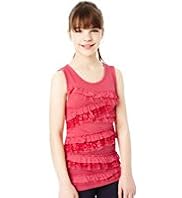 Autograph Frill & Sequin Embellished Vest Top