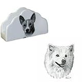 American Eskimo Napkin Holder, Porcelain by Rosalinde