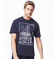 Blue Harbour Pure Cotton Sail Print T-Shirt