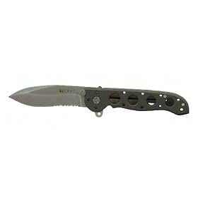 Columbia River Knife and Tool M21 Folding Knife Bead Blast Combo Spear Point Dual Thumb Stud... by Gun Security