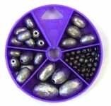 Eagle Claw Tackle Sinker Assortment Egg & Split-Shot 55pcs