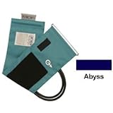Adult D-Ring Single Tube MDF Latex Free Blood Pressure Cuff, Abyss - 1 Ea