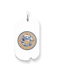 Sterling Silver Marine DOGTAG