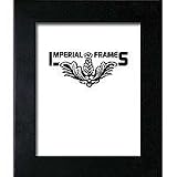 Imperial Frames, Wood Picture Frame for a 8" x 12" Photograph, Moulding Size 1.5" Wide & .75" Thick, Color: Black