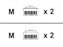 Apex 50FT (15.3M) Cable Zipped Cat5 Dual Cat5 Cables