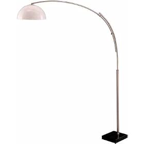 Hiarch Polished Steel Adjustable Flood Lamp