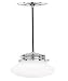 Chrome Cora Bulb Pendant Antique 1Lt - 1340-07