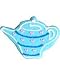 Beautiful Cookies Organic Party Favors-Tea Pot Organic Cookies Cookies, 10 Cookies
