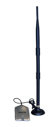 Alfa AWUS036H 1000mW 1W 802.11b/g USB Wireless WiFi Network Adapter With Original Alfa 9dBi Rubber Antenna with magnetic base *Strongest on the Market*