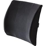13"X14" Lumbar support back cushion, Black