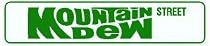 MOUNTAIN DEW STREET cola road sign