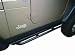 1997-2006 Jeep Wrangler Rockcrawler Side Guards 4 Mil Black Powder Coat 2in.X3in. Rec...