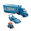Disney / Pixar CARS Movie 1:55 Die Cast Car Exclusive Team Dinoco (Gray Hauler, King and Dinoco Pitty) - Piston Nights Package