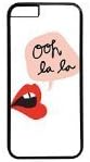 Iphone 6 case,Ooh La La Red Lips in White Wallpaper design Case Cover for Iphone 6s in PC Material